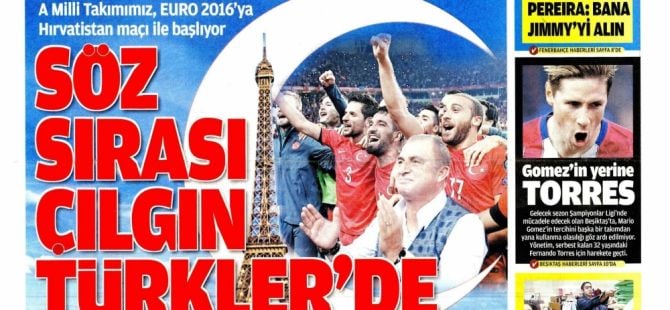 Günün Spor Manşetleri - 12 06 2016