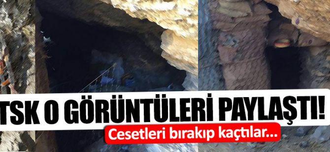 TSK, PKK sığınağından paylaştı