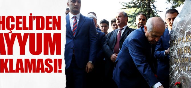 Bahçeli'den kayyum açıklaması