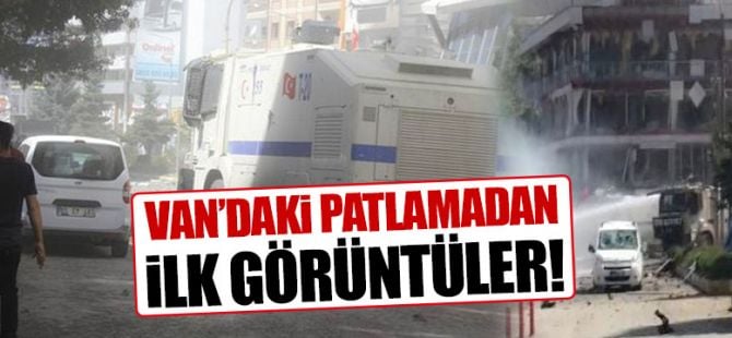 Van'daki patlamadan ilk görüntüler