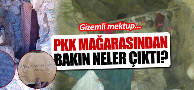 PKK mağarasından çıkan gizemli mektup