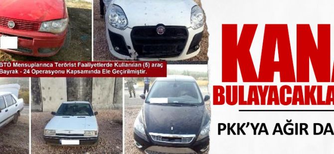 Bombalı saldırıda kullanılacak araçlar ele geçirildi