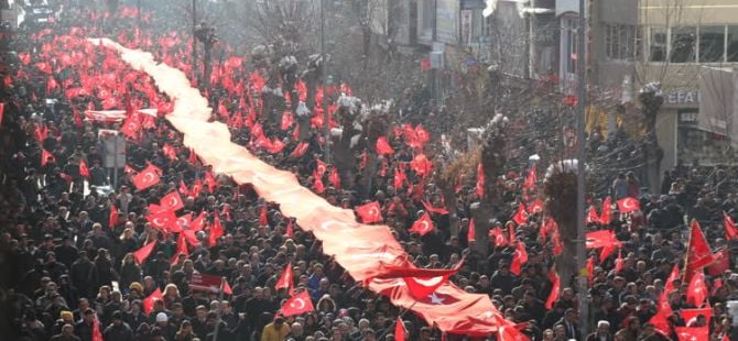 Bingöl, Van ve Mardin'de teröre lanet yürüyüşü