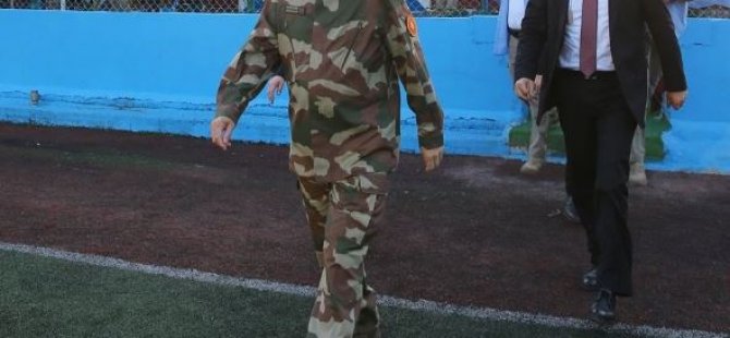Erdoğan kamuflaj giydi