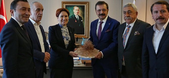 TOBB ve TESK'ten Akşener'e ziyaret