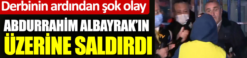 Fenerbahçe Galatasaray maçı sonrası Abdurrahim Albayrak'a saldırı. Rambo Okan, sarı kırmızılı yöneticinin üzerine yürüdü