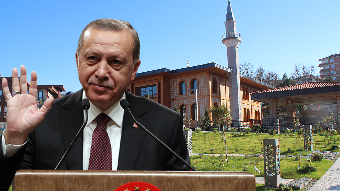 Erdoğan Rize'de cami açtı