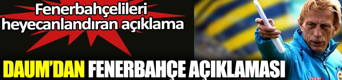 Daum'dan Fenerbahçe açıklaması