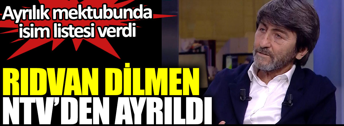 Rıdvan Dilmen NTV'den ayrıldığını açıkladı