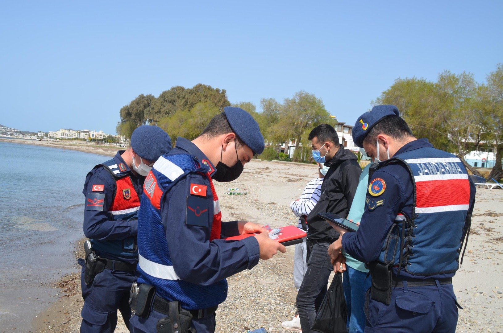 Bodrum'da korona virüs denetimi