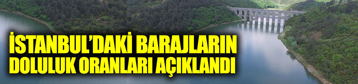 İstanbul'daki barajların doluluk oranları açıklandı