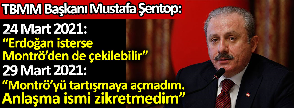 TBMM Başkanı Mustafa Şentop'tan Montrö açıklaması