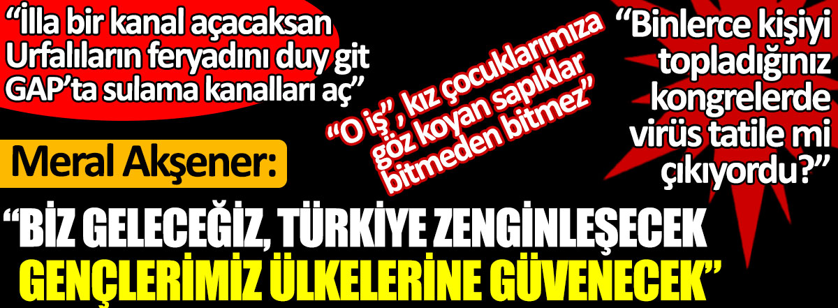 Meral Akşener'den Erdoğan'a sert tepki