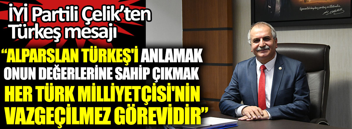 İYİ Partili Ahmet Çelik'ten Alparslan Türkeş için anma mesajı