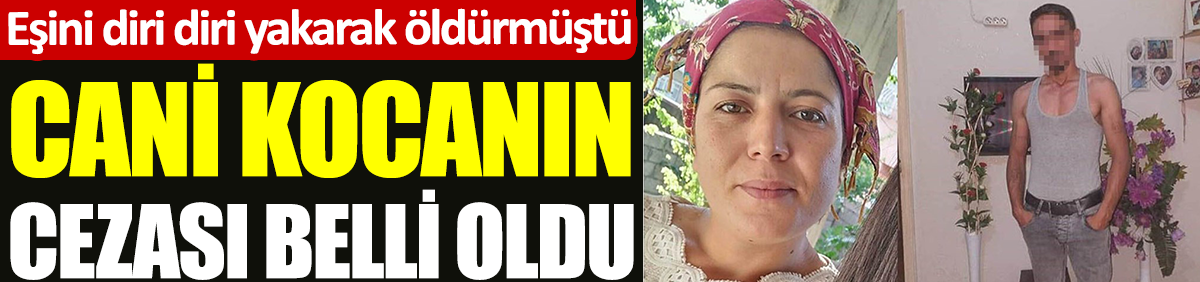 Diyarbakır’da eşini diri diri yakarak öldürmüştü. Cani kocanın cezası belli oldu