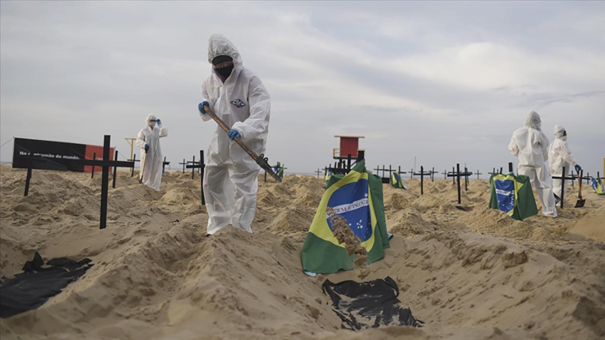 Brezilya'da koronadan ilk kez 4 binden fazla kişi öldü