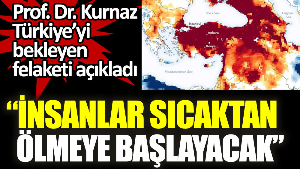 Prof. Dr. Levent Kurnaz Türkiye'yi bekleyen felaketi açıkladı. İnsanlar sıcaktan ölmeye başlayacak