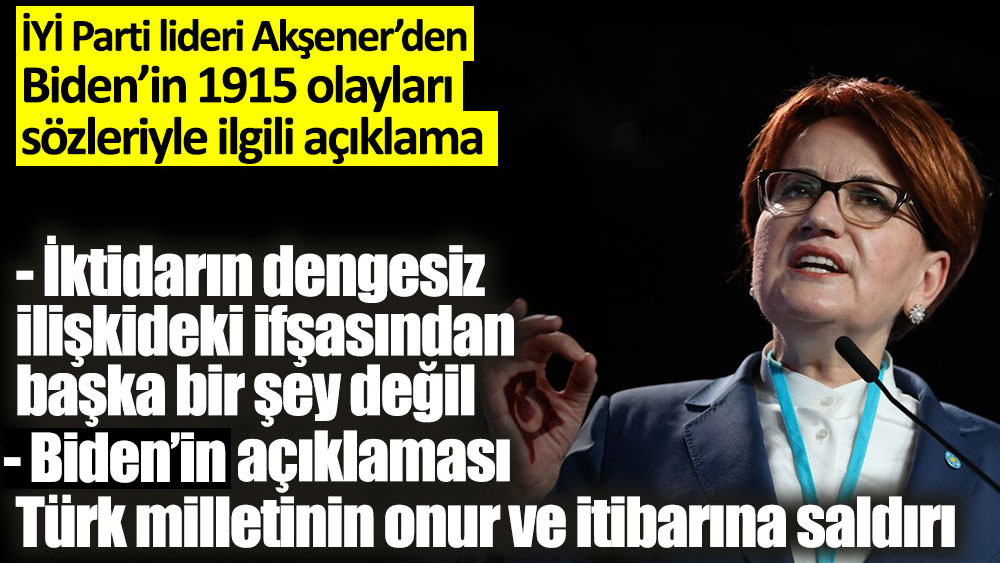 İYİ Parti lideri Akşener'den son dakika açıklaması: Şiddetle kınamayı vazife biliyorum