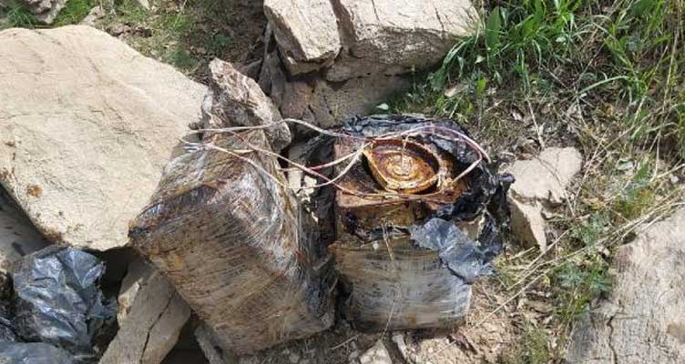 Bitlis kırsalında 90 kilo el yapımı patlayıcı ele geçirildi