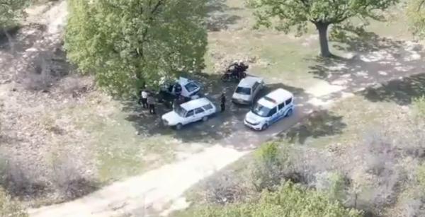 Piknik yapanlar drone ile yakalandı