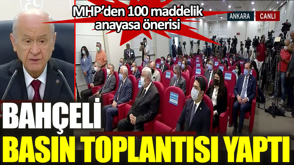 MHP'den 100 maddelik anayasa önerisi