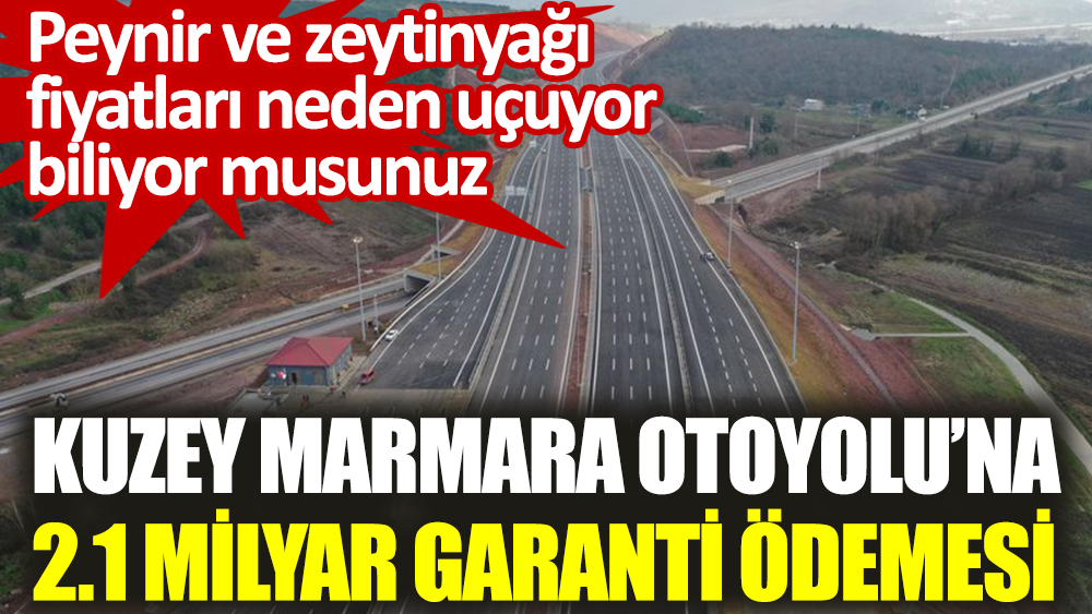 Kuzey Marmara Otoyolu'na 2.1 milyar garanti ödemesi