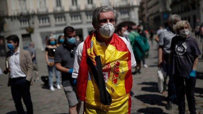 İspanya'da Kovid-19'dan vefat ve vaka sayısında düşüş sürüyor