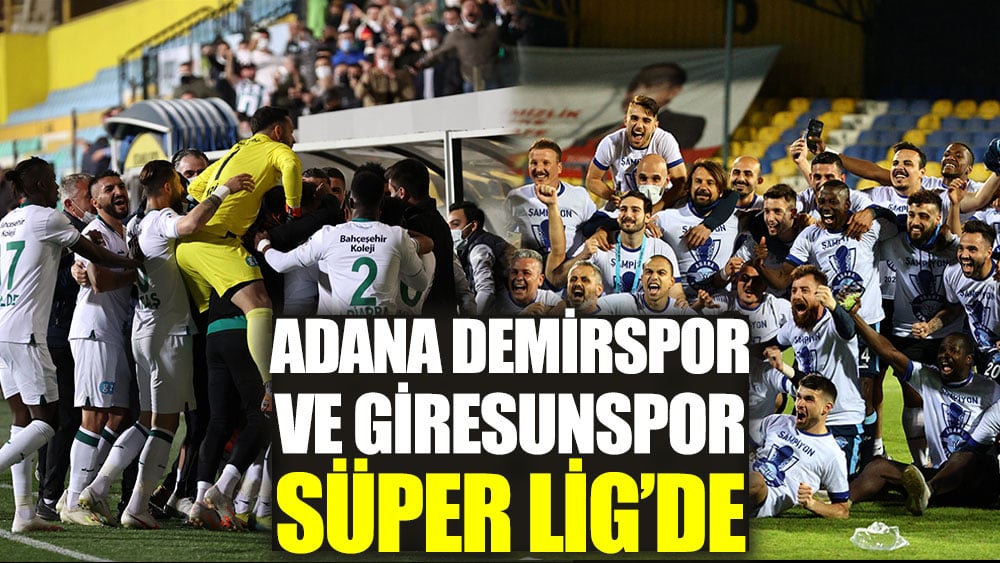 Adana Demirspor ve Giresunspor Süper Lig'de