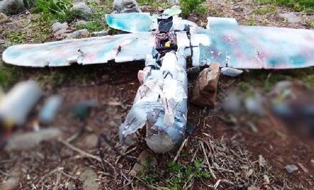 PKK'nın maket uçağı, vurularak düşürüldü