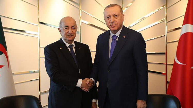 Erdoğan, Cezayirli mevkidaşı Tebbun ile görüştü