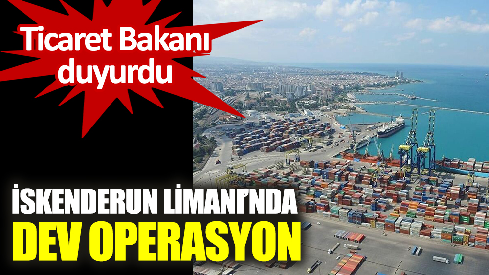 İskenderun Limanı'nda dev operasyon. Ticaret Bakanı Mehmet Muş duyurdu