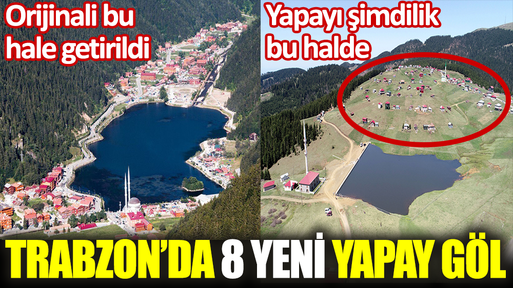 Trabzon'da 8 yeni yapay Uzungöl yapılacak. Uzungöl'de doğa katliamı yaşanmıştı