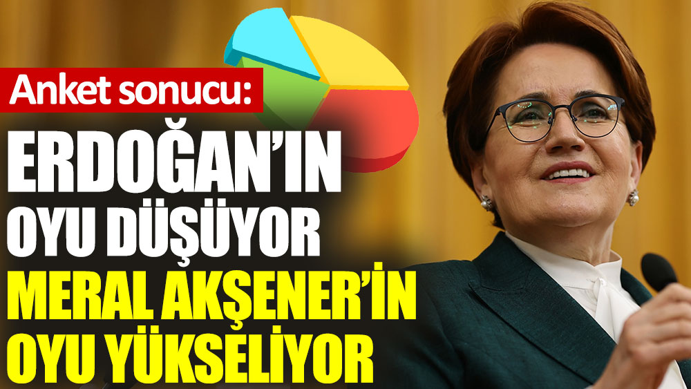Anket sonucu: Erdoğan’ın oyu düşüyor, Meral Akşener’in oyu yükseliyor