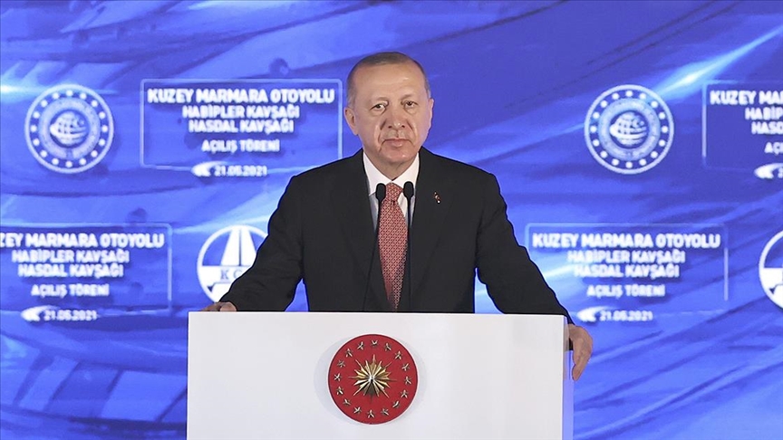 Erdoğan Kuzey Marmara Otoyolu'nun açılışında konuştu