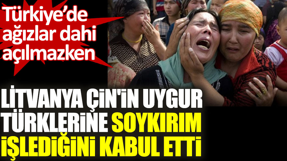 Türkiye’de ağızlar dahi açılmazken Litvanya Çin'in Uygur Türklerine soykırım işlediğini kabul etti