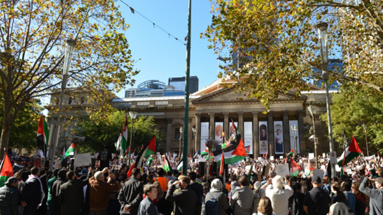 Avustralyalılar Filistin için sokakta
