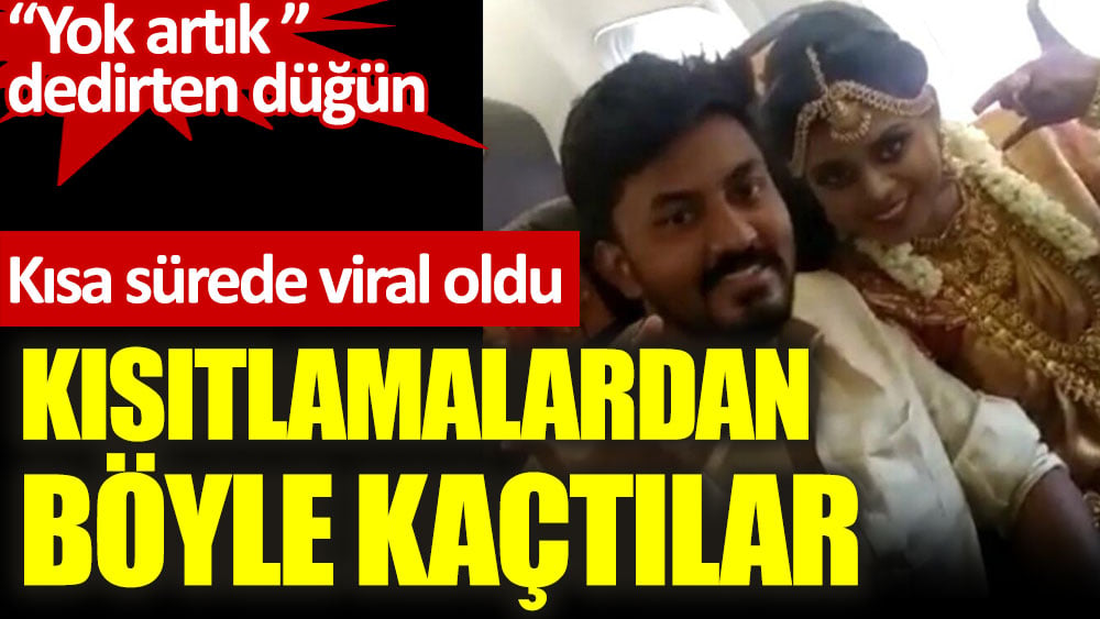 "Yok artık" dedirten düğün. Kısa sürede viral oldu. Kısıtlamalardan böyle kaçtılar