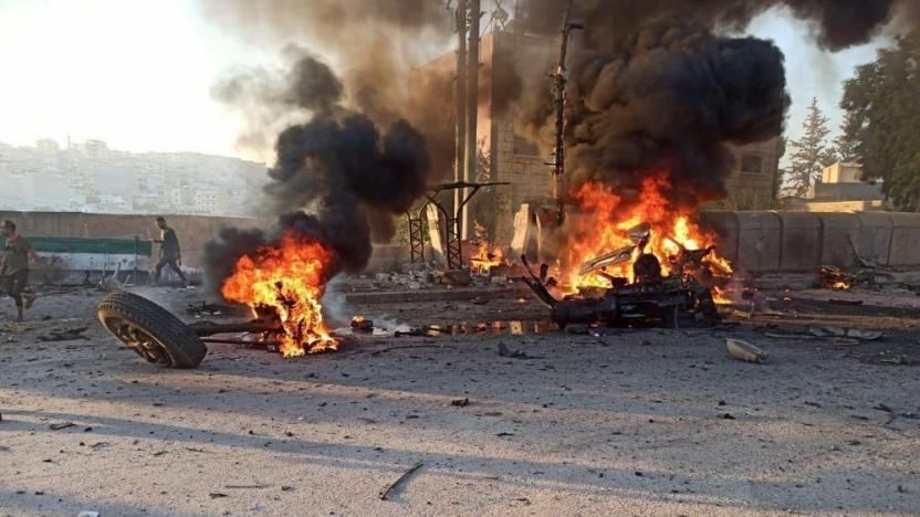 Afrin'de bombalı araçla saldırı. 5 sivil yaralandı