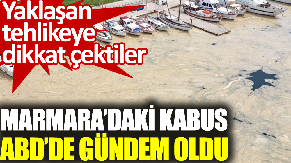 Marmara'daki kabus ABD'de gündem oldu