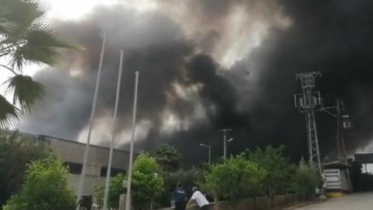 Tarsus Organize Sanayi Bölgesi'nde yangın