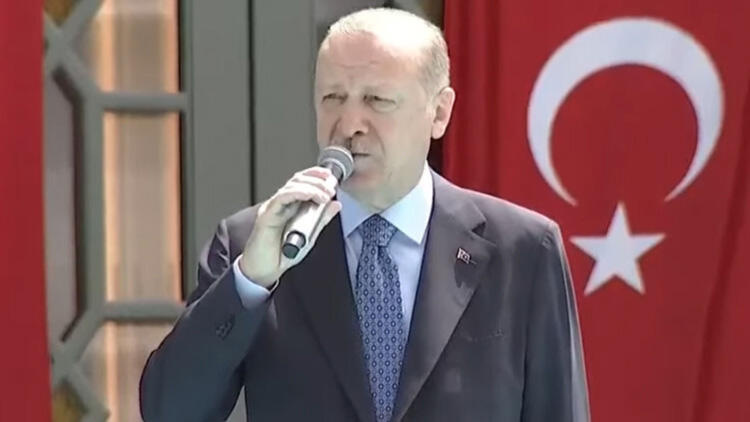 Cumhurbaşkanı Erdoğan Taksim Camii açılışında konuştu