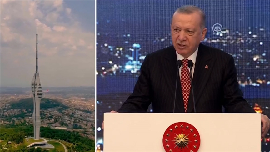Erdoğan Çamlıca Kulesi'nin açılışında konuştu
