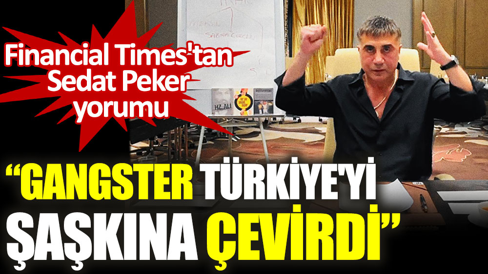Financial Times'tan Sedat Peker yorumu: Gangster Türkiye'yi şaşkına çevirdi