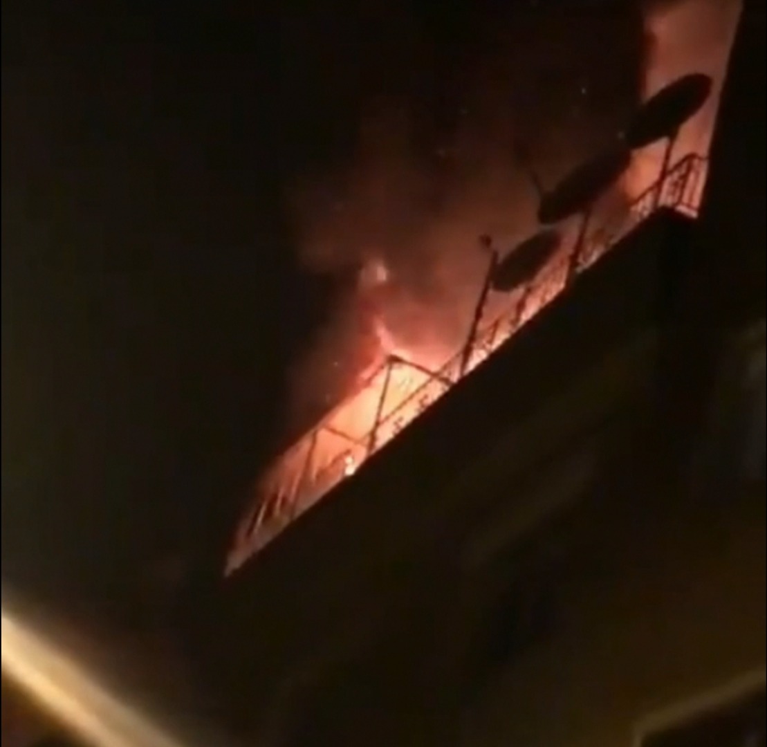 Bursa'da 5 katlı apartmanda yangın