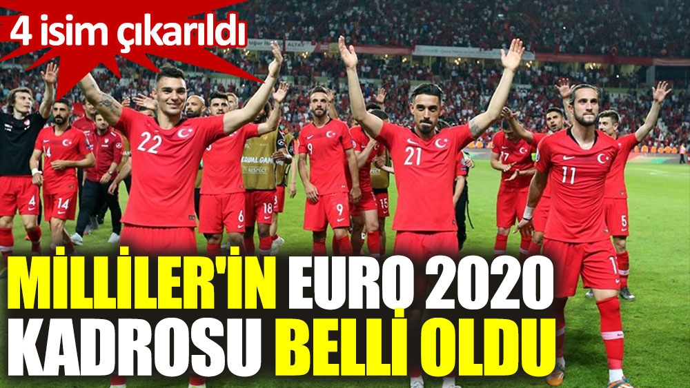 Milliler'in EURO 2020 kadrosu belli oldu