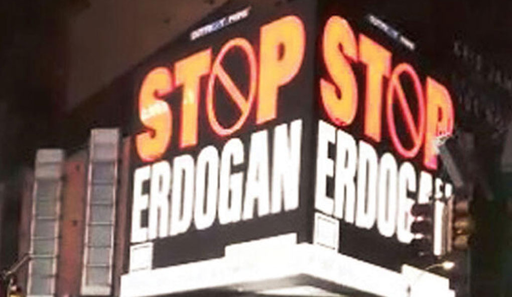 New York'taki Erdoğan billboardları hakkında iddianame