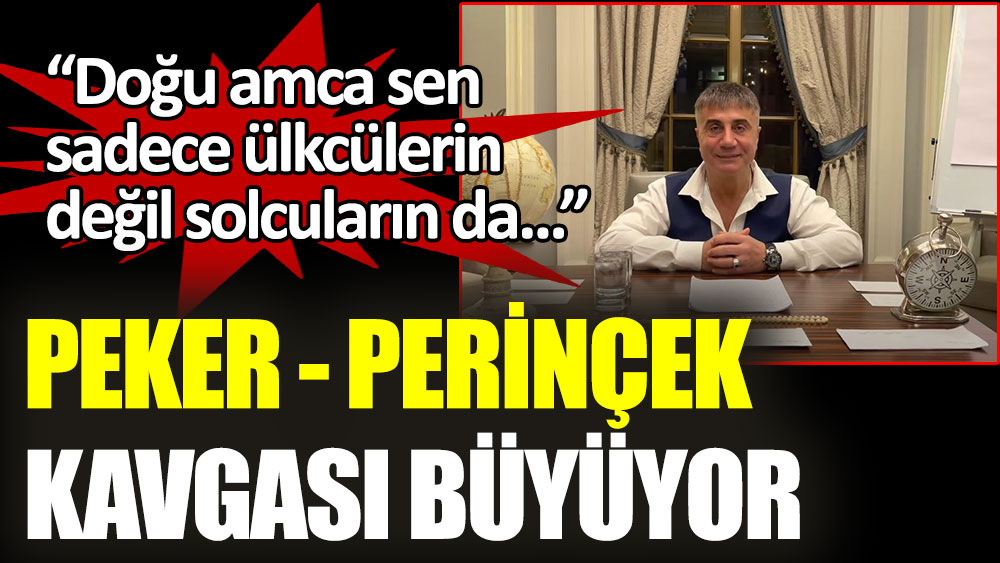 Sedat Peker, Doğu Perinçek kavgası büyüyor