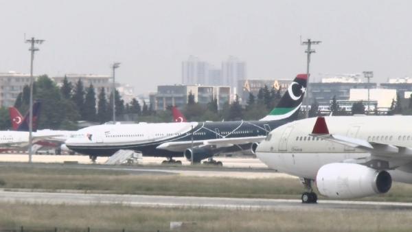 Kaddafi'nin uçağı Türkiye'de 