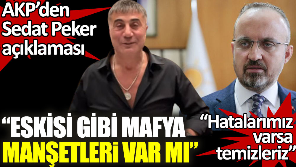 AKP’den Sedat Peker açıklaması