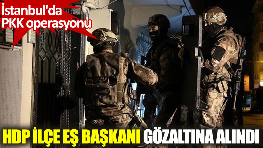 İstanbul'da PKK operasyonu. HDP Beyoğlu İlçe Eş Başkanı gözaltına alındı